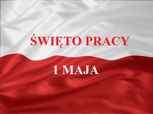Duża flaga Polski 1 Maja